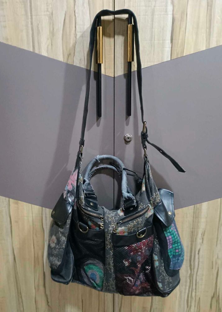 Unique Desigual Patchwork Hobo Bag
