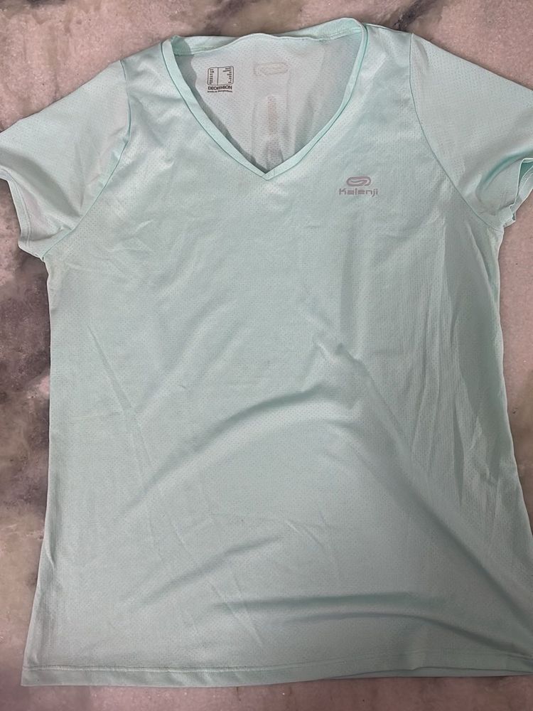 Light Blue V-Neck T-Shirt