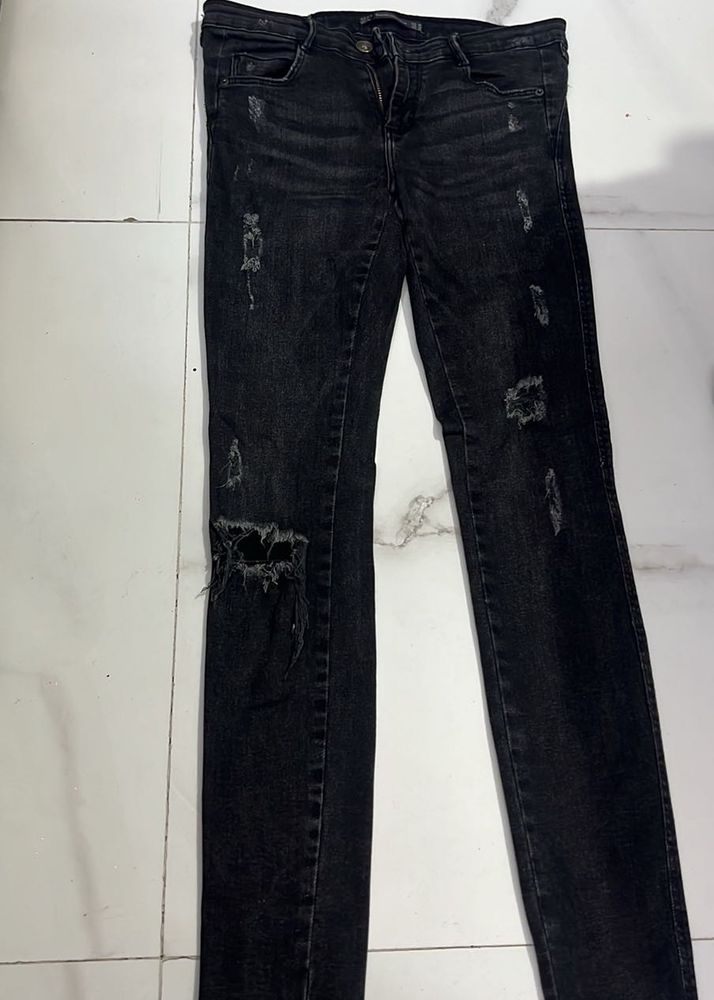 Black Ripped Skinny Jeans