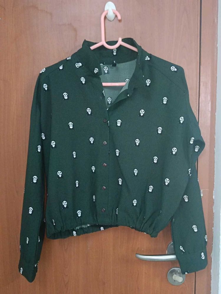 panda Crop Shirt