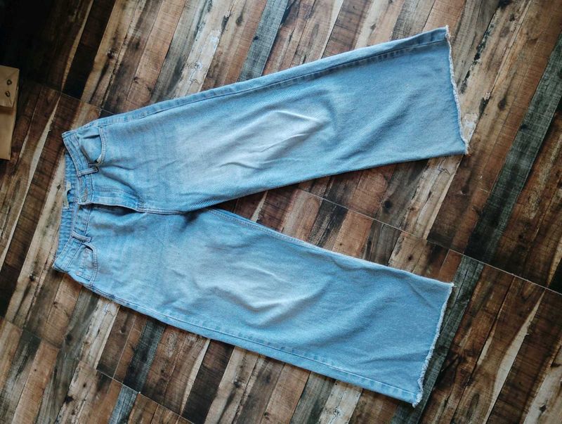 Light Wash Wide Leg Jeans