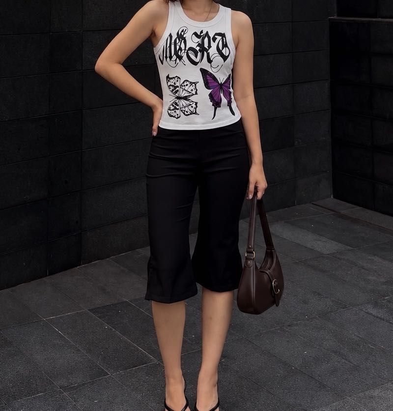 Graphic Butterfly Tank Top