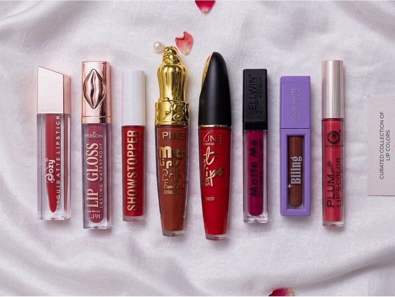 Curated Liquid Lipstick Collection Set Of 8