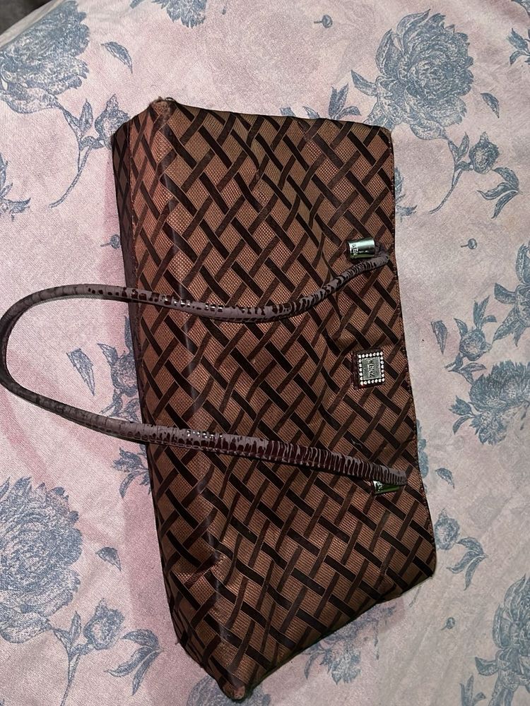 Stylish Brown Monogram Handbag