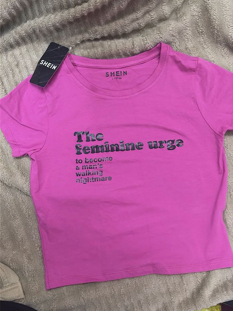SHEIN Graphic Tee - "The Feminine Urge"