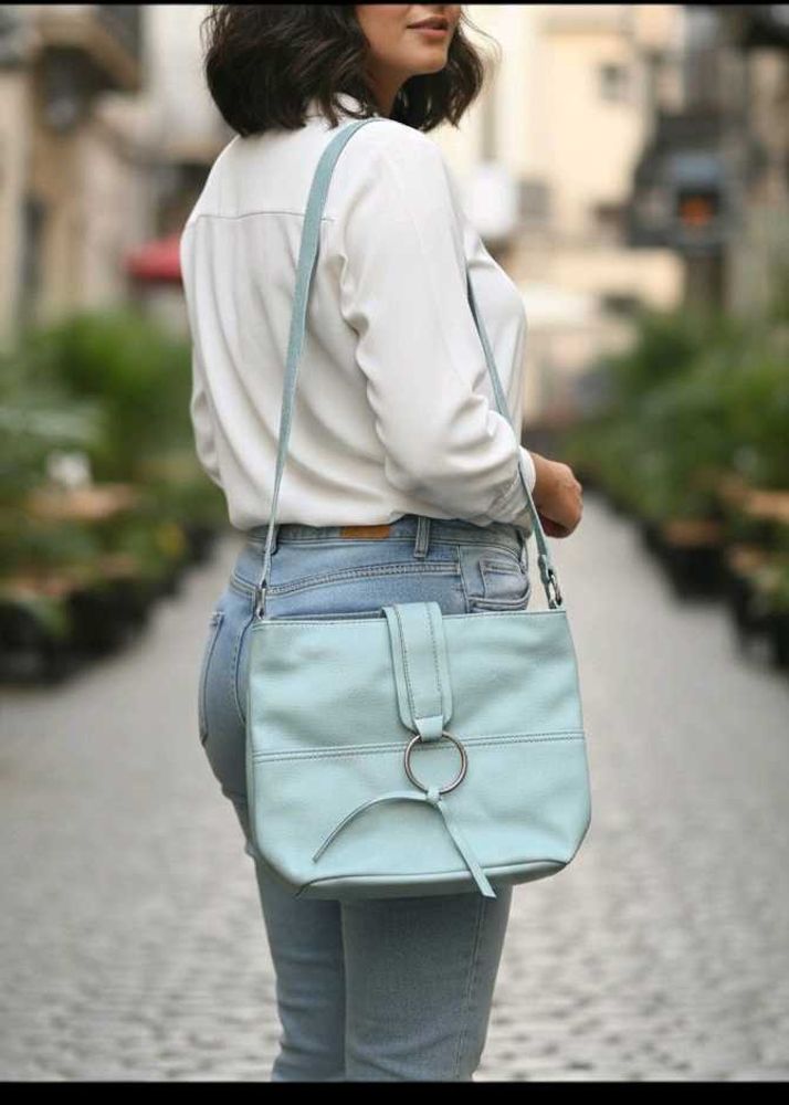 Cute Powder Blue Coloured Sling Bag