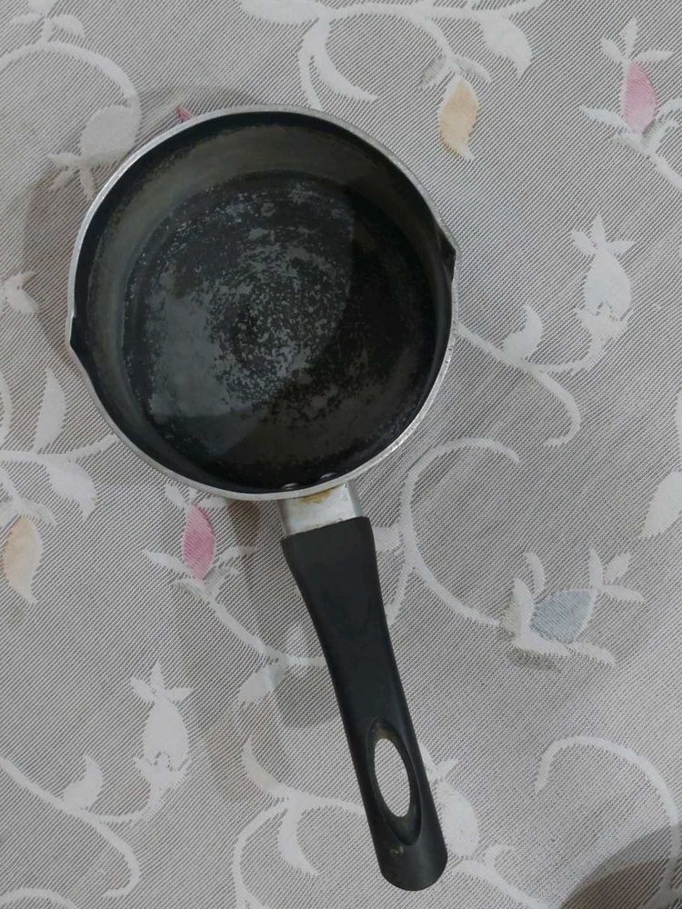 Used Prestige Non stick Saucepan with Black Handle