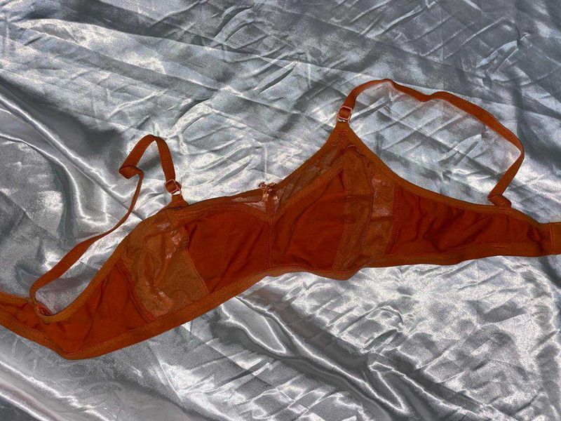 Orange Bra - Comfortable Support