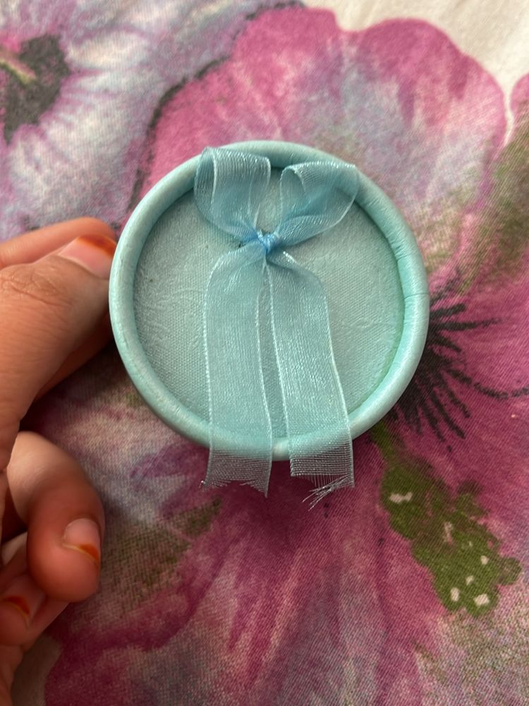 Very Cute Ring Box Light Blue In Colour