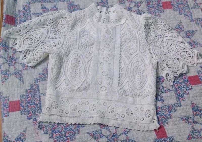 White lace top