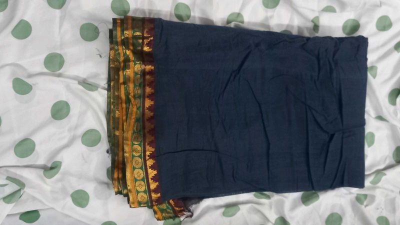 Elegant Navy Blue Saree
