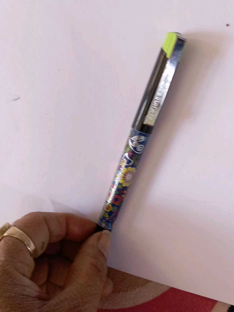 Floral Patterned Rollerball Pen