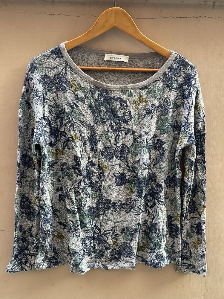 Floral Print Long Sleeve Top