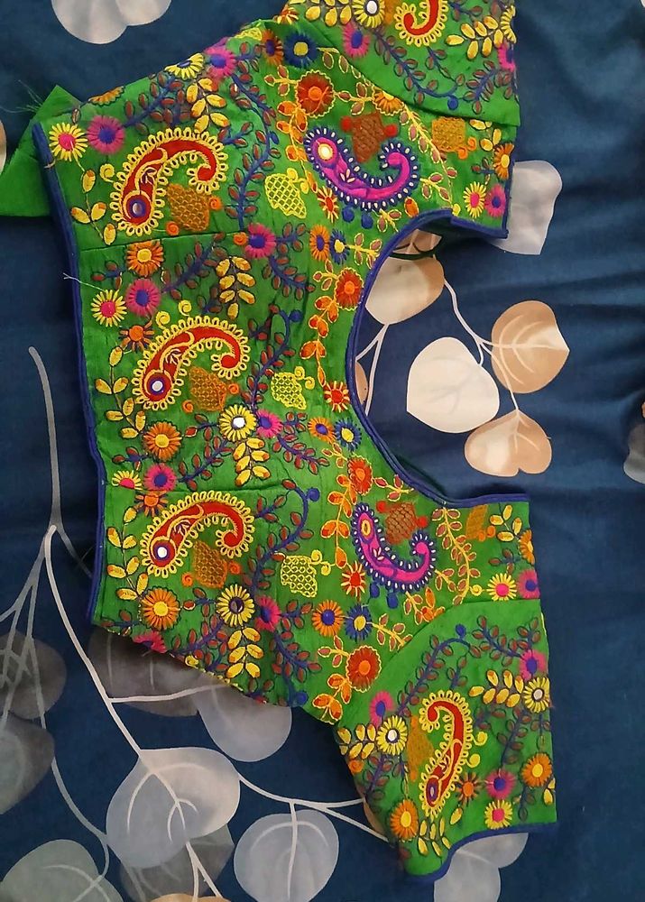 Vibrant Embroidered Ethnic Blouse