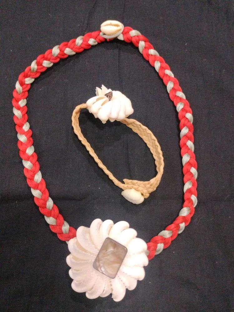 Bohemian Braided Necklace and Bracelet Set