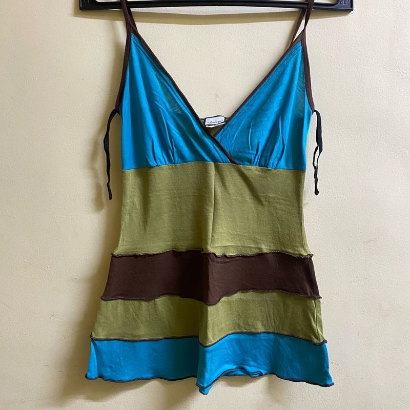 Colorful Striped Cami Top