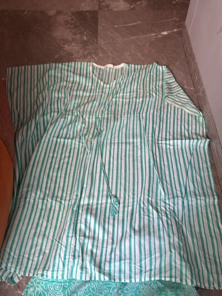 kaftan style kurta with pants full set