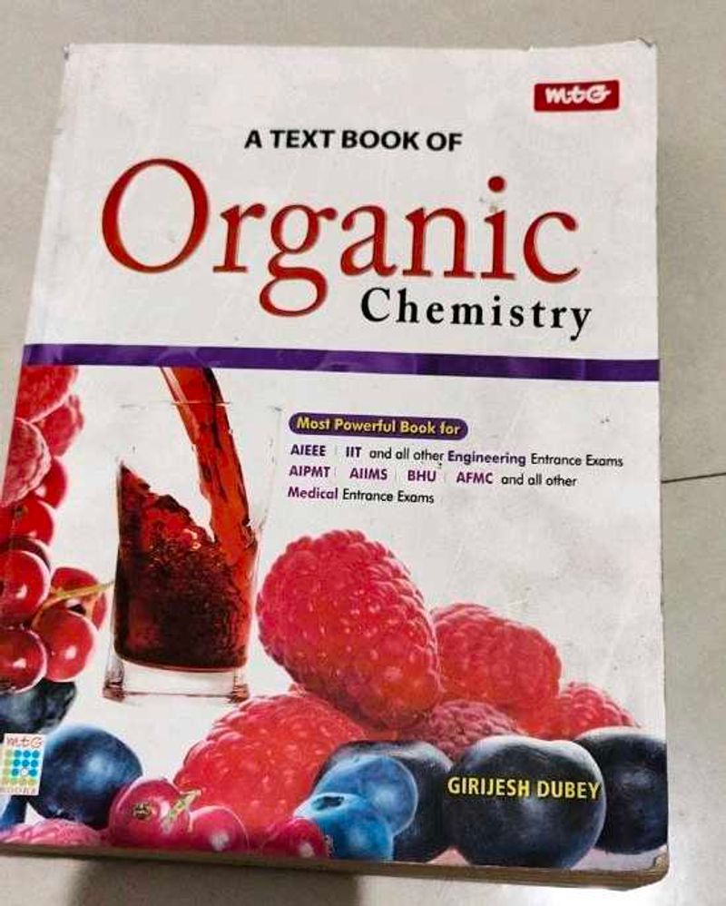 Mtg Organic Chemistry Book By Girijesh Dubey
