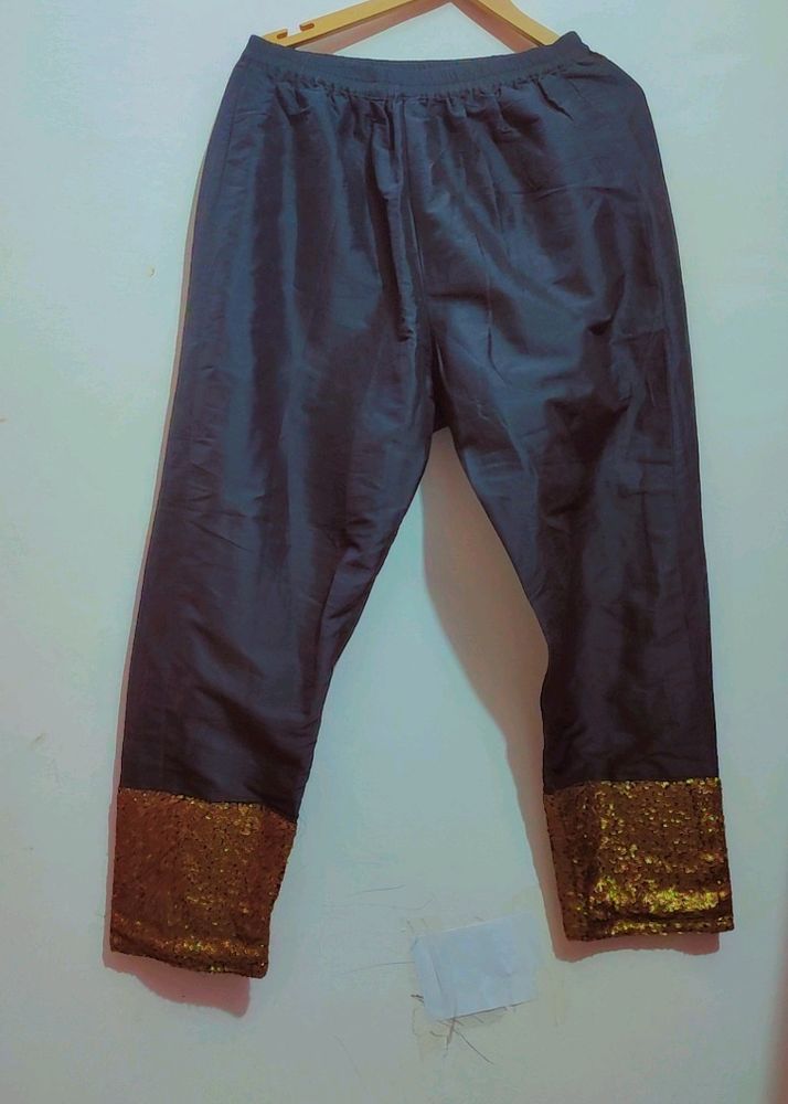 Black Plazo 30 Waist With Dupatta