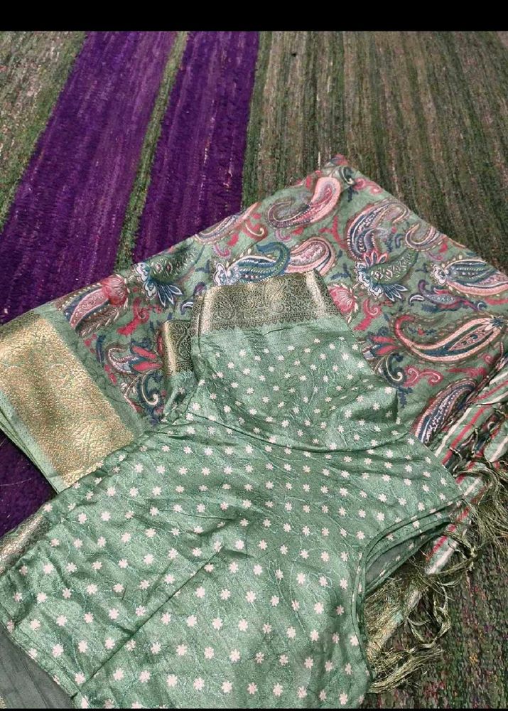 Elegant Paisley Silk Saree