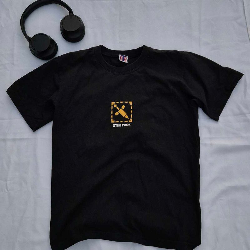 Black Graphic Print Tee