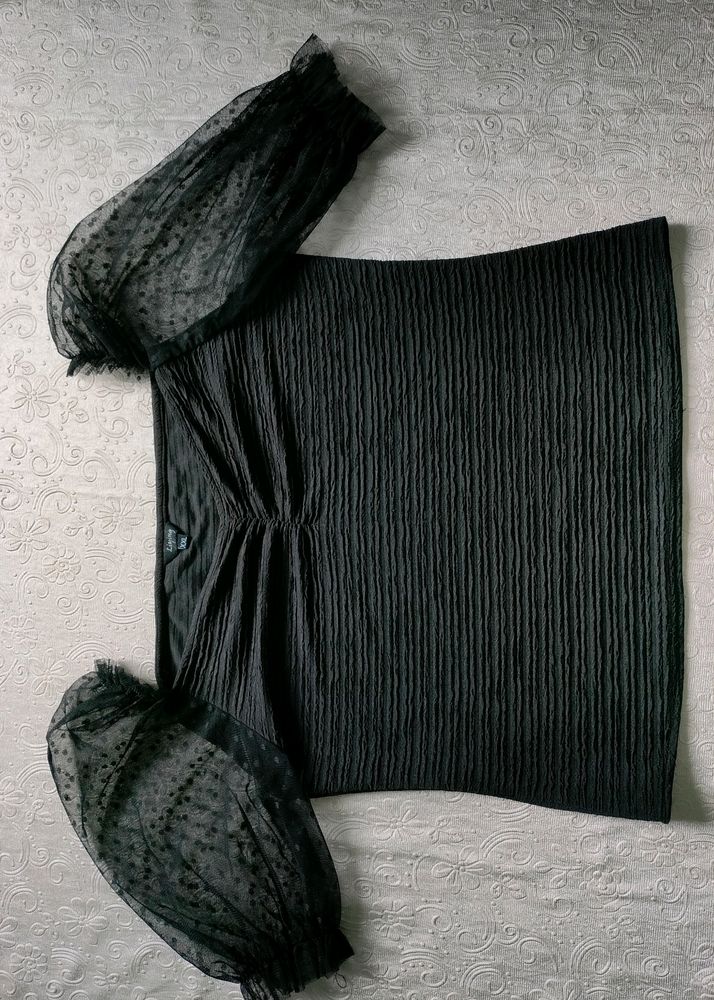 Black Party Wear Top