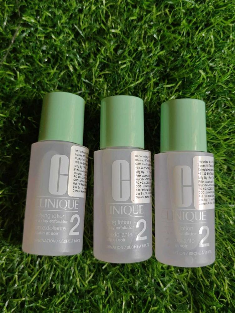 clinique clarifying lotion twice a day exfoliater