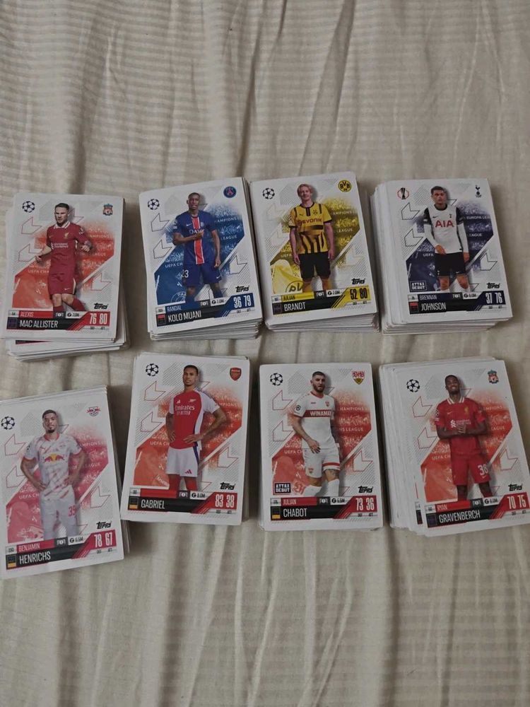 200 Rare Match Attax Football Cards