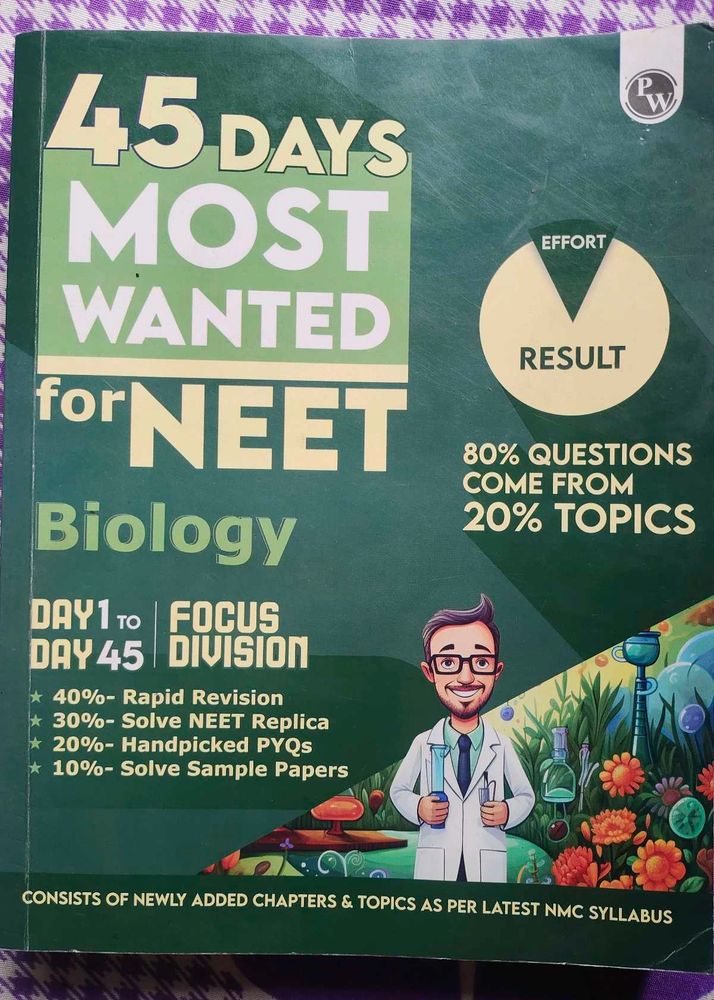 45 Days Most Wanted NEET Biology Book