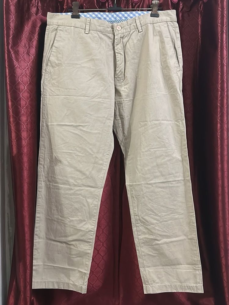 Men's Beige Chino Pants