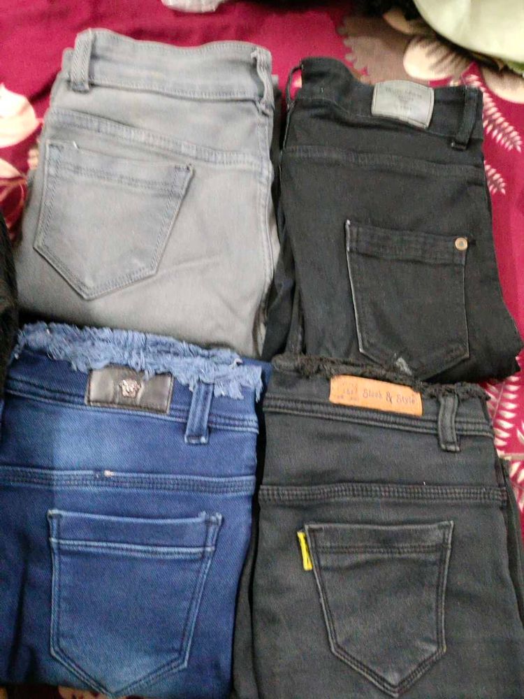 Gray Denim Jeans (Pack of 4)