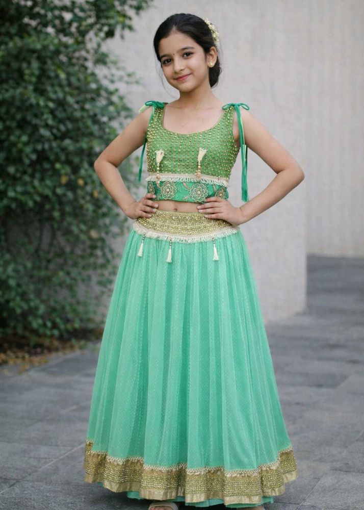 Aqua Net Lehenga Skirt
