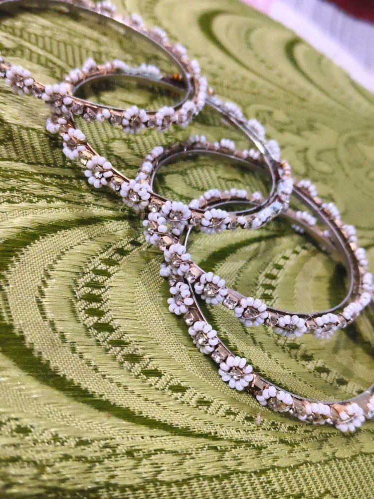 Elegant Floral Bangle Set