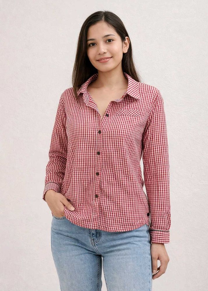 Red &amp; White Checked Shirt