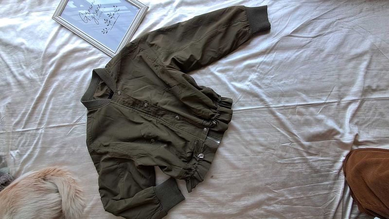 Olive Green Bomber Jacket