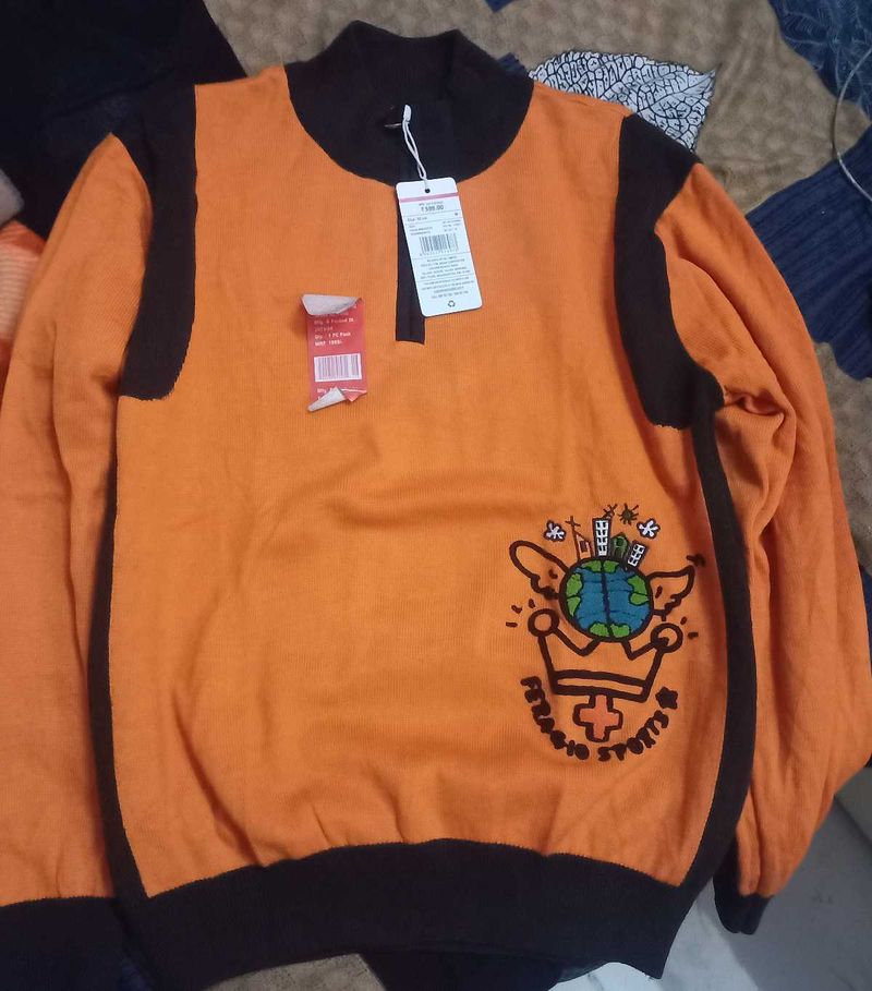 New Orange Sweater