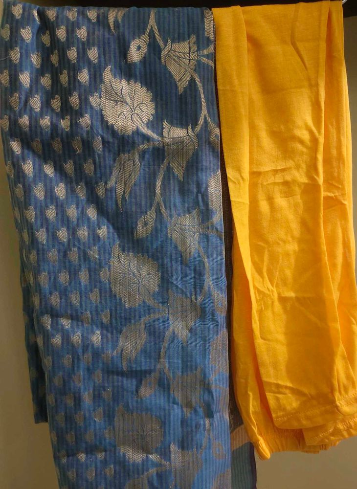 Blue duppata and leggins combo not used