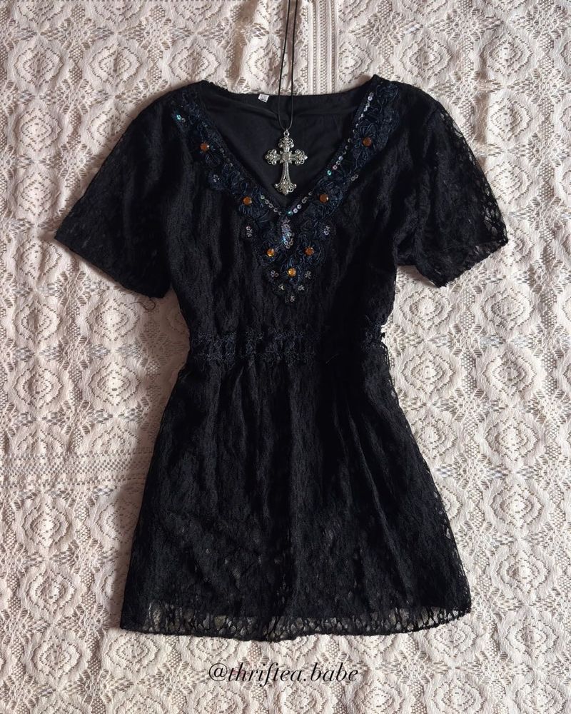 Whimsigoth Lacy Top