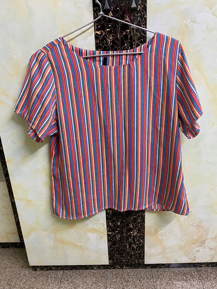 Multicoloured Striped Top