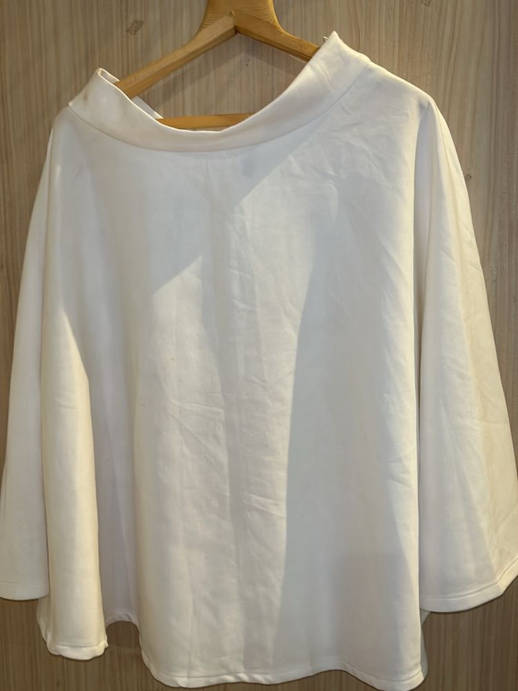 off White Flared Skirt