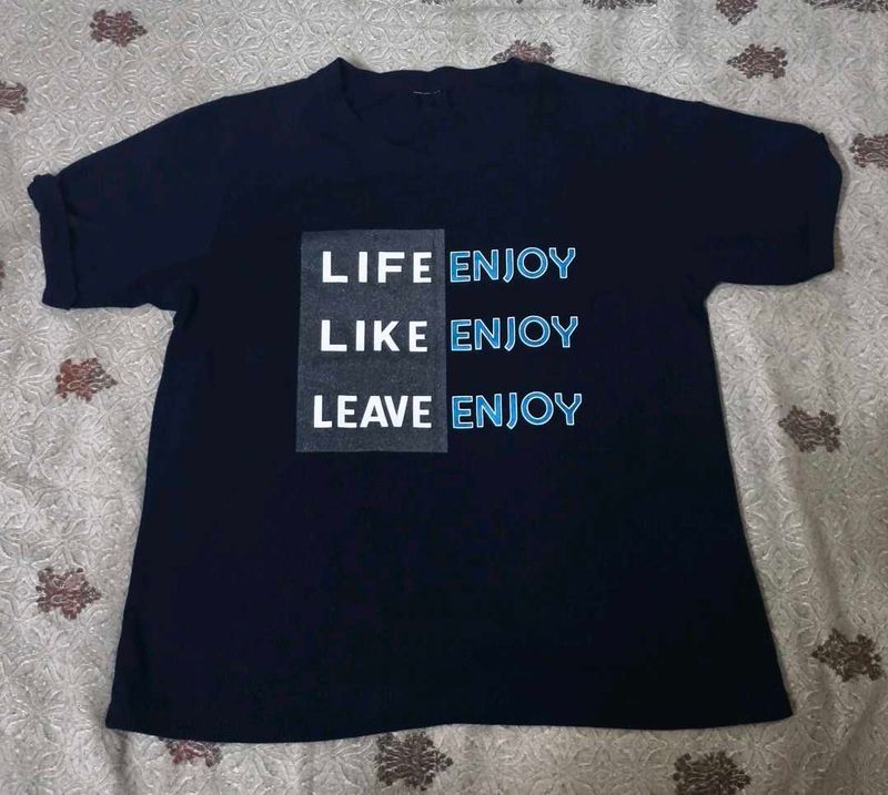 Navy Blue Graphic T-Shirt