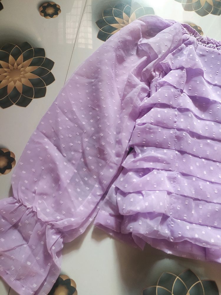 Purple Crop Top