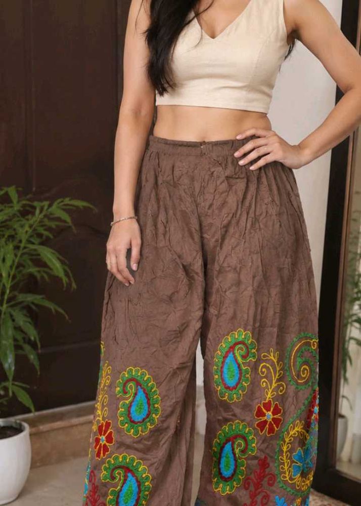 Boho Embroidered Palazzo salwar