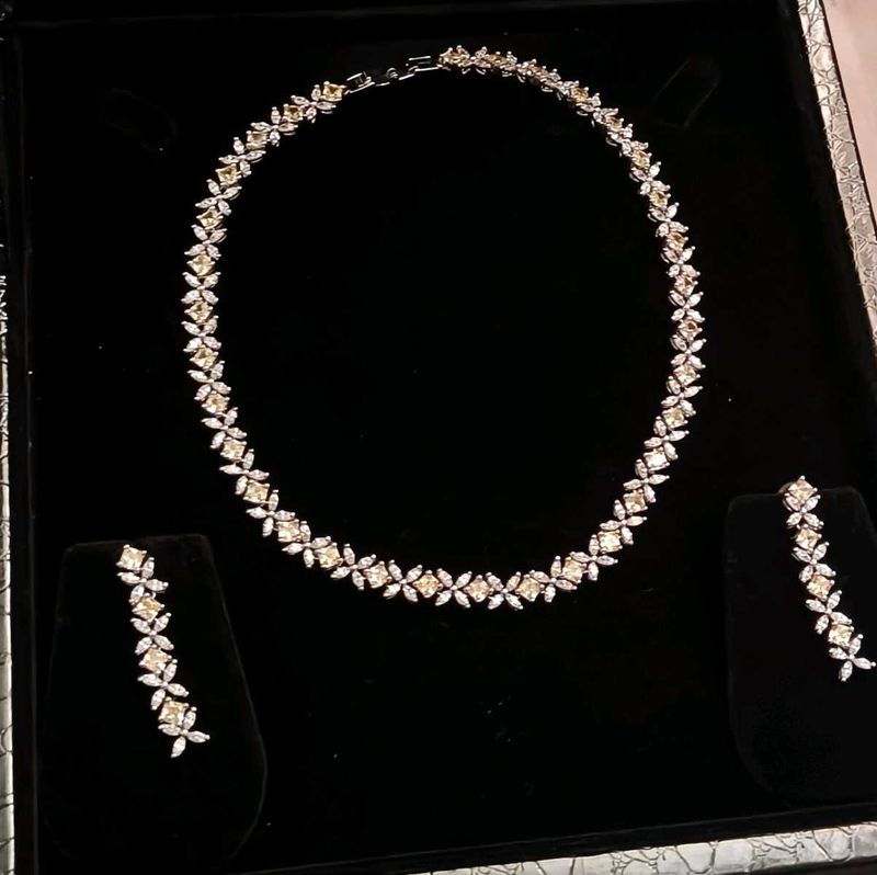 American Diamond Royal Necklace Set