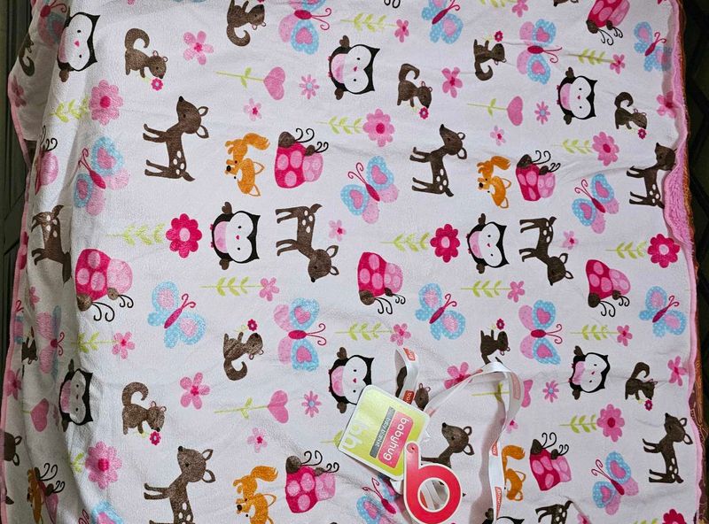 Babyhug Blanket And Dress Combo