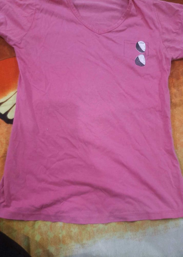 Daily wear pink t-shirt 💗