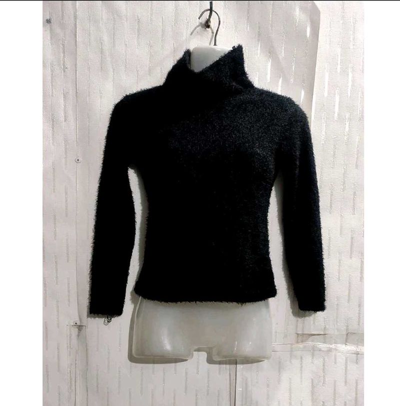 Very Soft High Neck Sweater For Girls