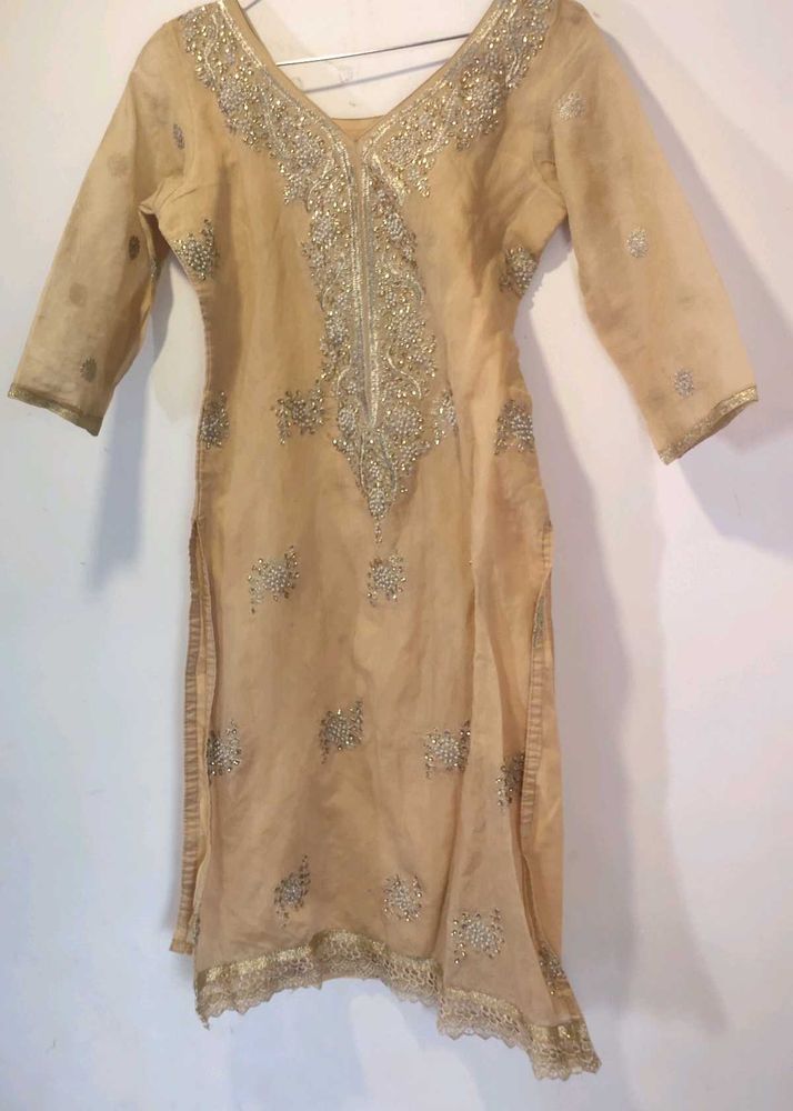 Embroidered Kurta and set with churidar pant an