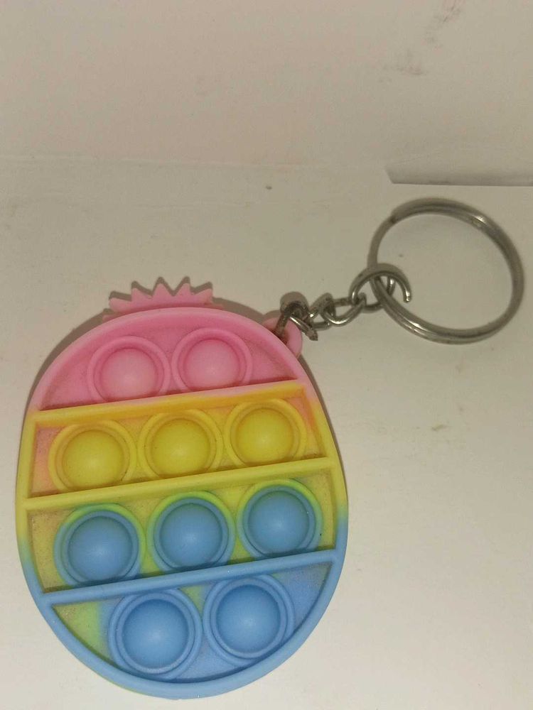 Rainbow Pop It Keychain Fidget Toy