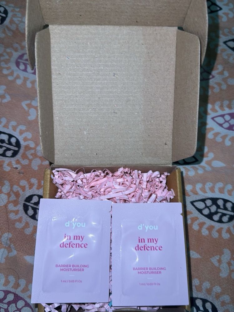 D'you In My Defence Moisturiser Samples